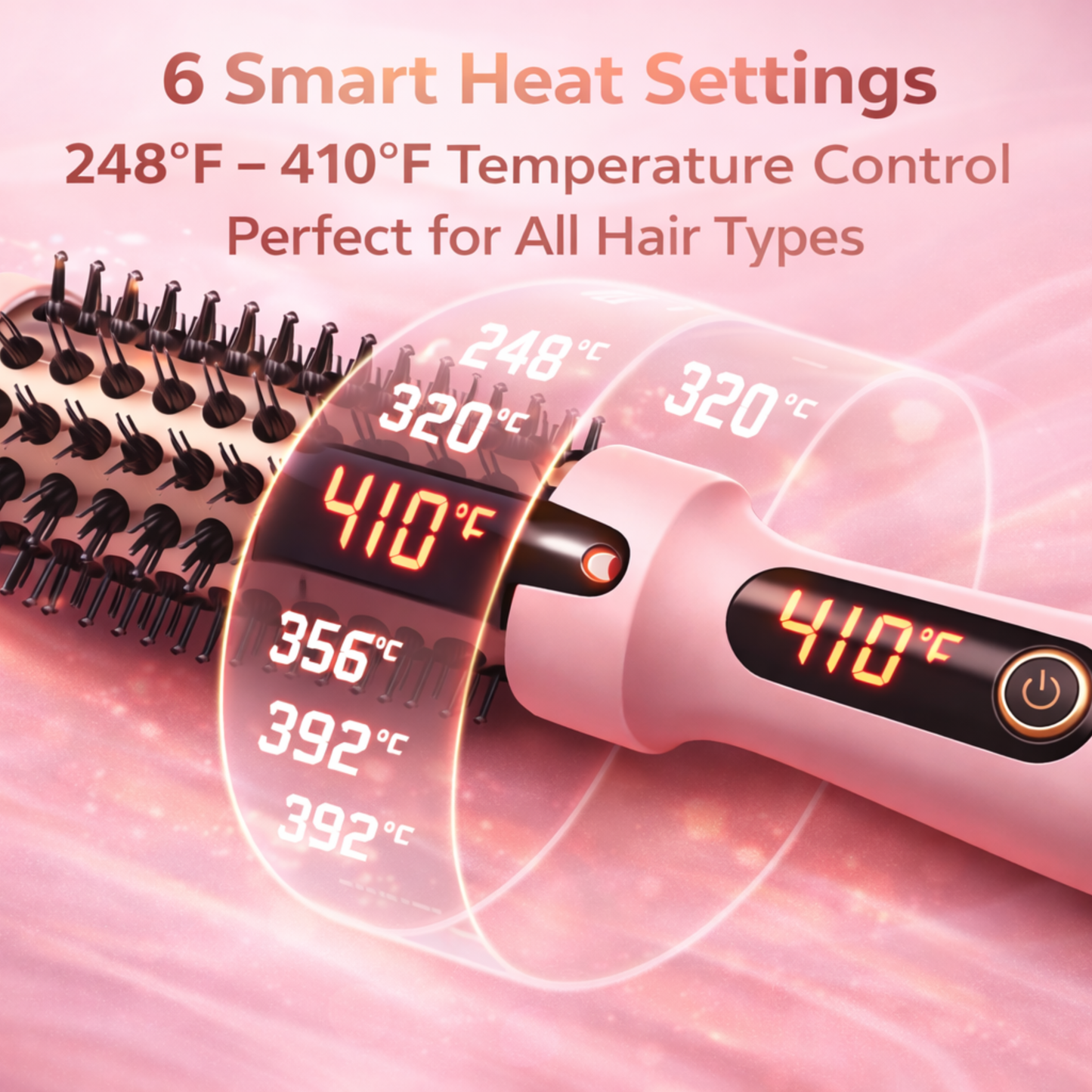 3-in-1 Ionic Thermal Brush for Smooth Hair & Volume