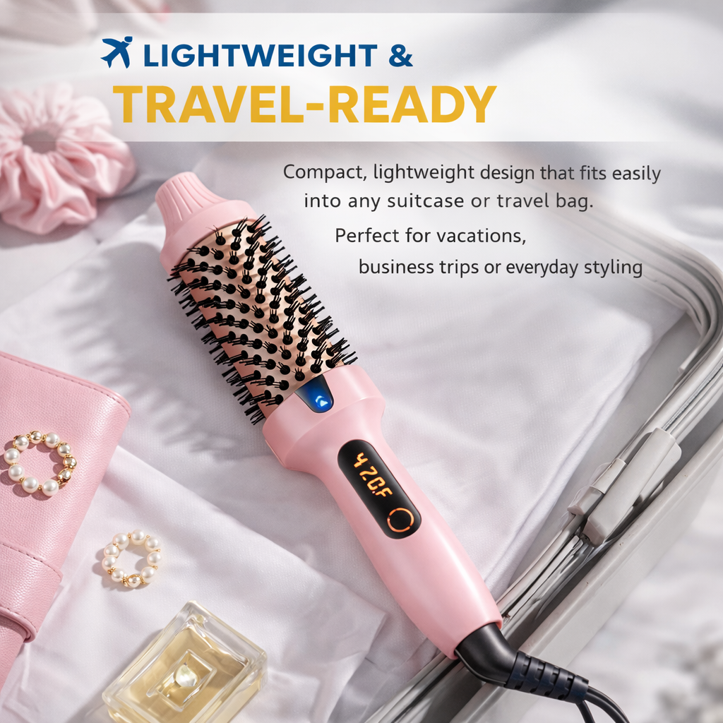 3-in-1 Ionic Thermal Brush for Smooth Hair & Volume