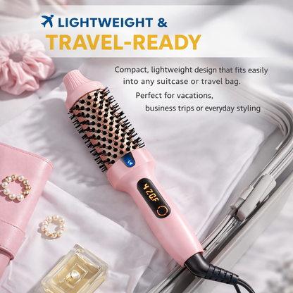 3-in-1 Ionic Thermal Brush for Smooth Hair & Volume